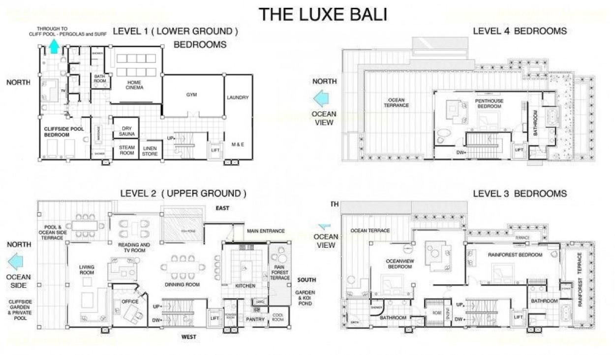 Villa The Luxe Bali Floor Plan